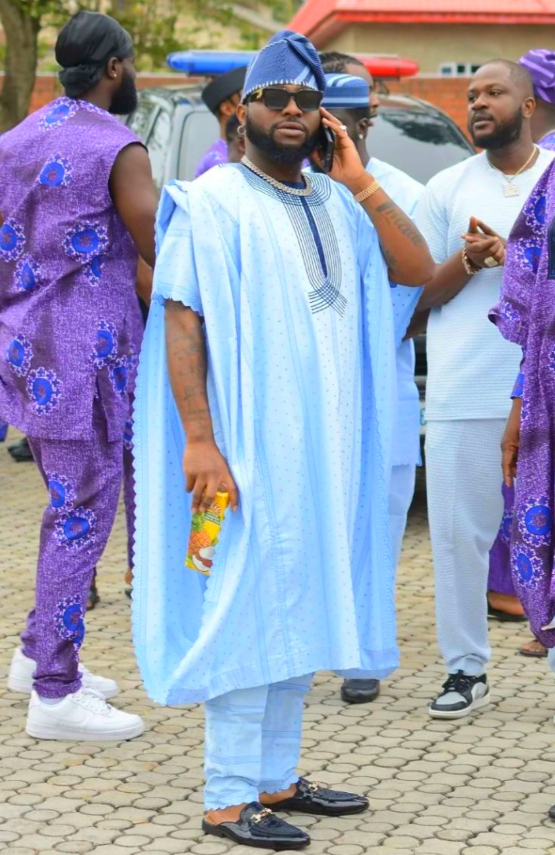 Singer Davido Makes First Public Appearance After The Death Of His Son Ifeanyi
