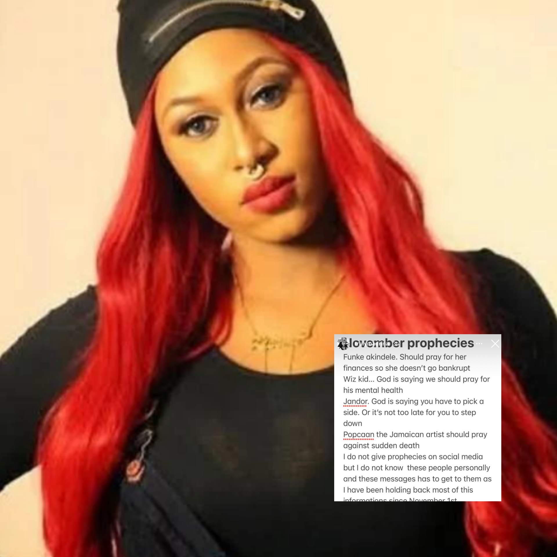 Wizkid's Friend Willybang Reacts To Cynthia Morgan's Prophecy