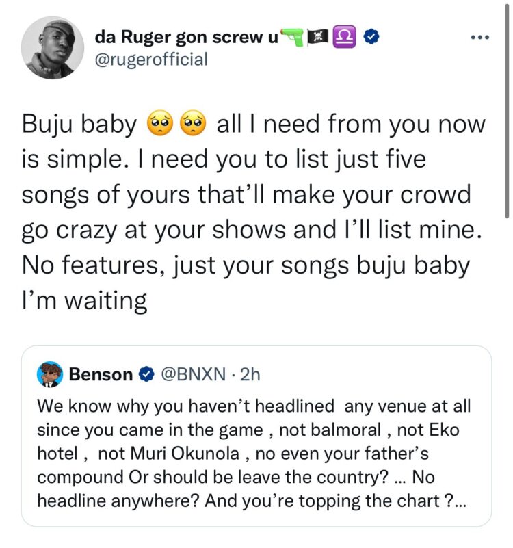 Ruger and BNXN In A Word Battle Over Who's More Successful