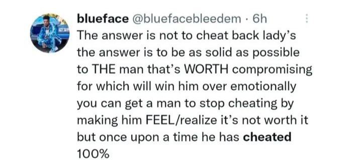 All men are cheats