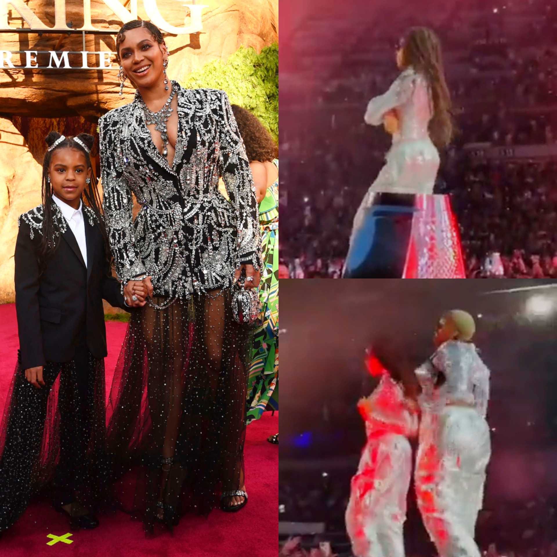 Beyonce and Jay Z daughter perform on stage
