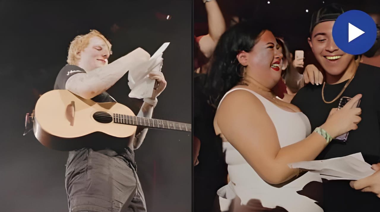 Ed Sheeran Delights Fans with First-Ever On-Stage Gender Reveal
